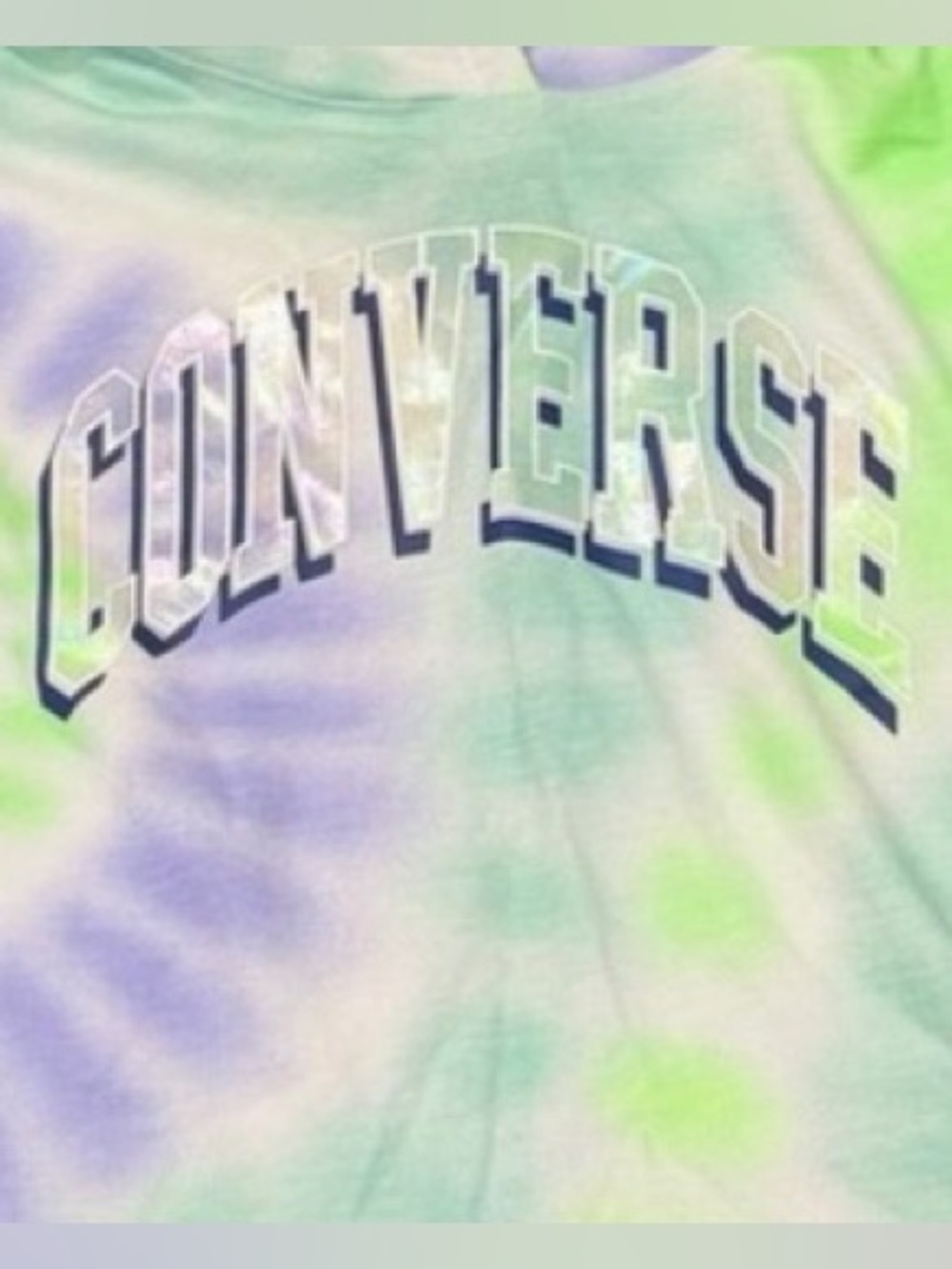 Converse Kids Tie-Dye Hoodie - Lime Green & Lavender